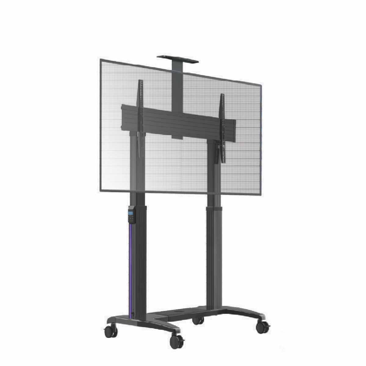 Heavy Duty Motorised Height Adjustable TV Cart